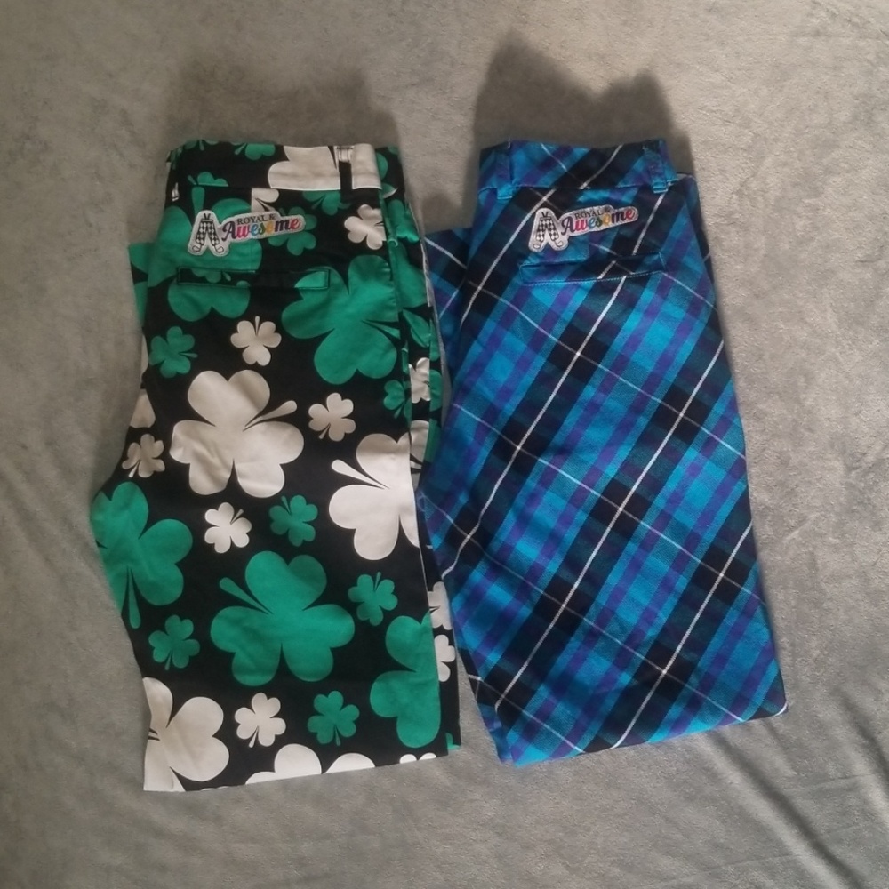 Men's patterned golf pants